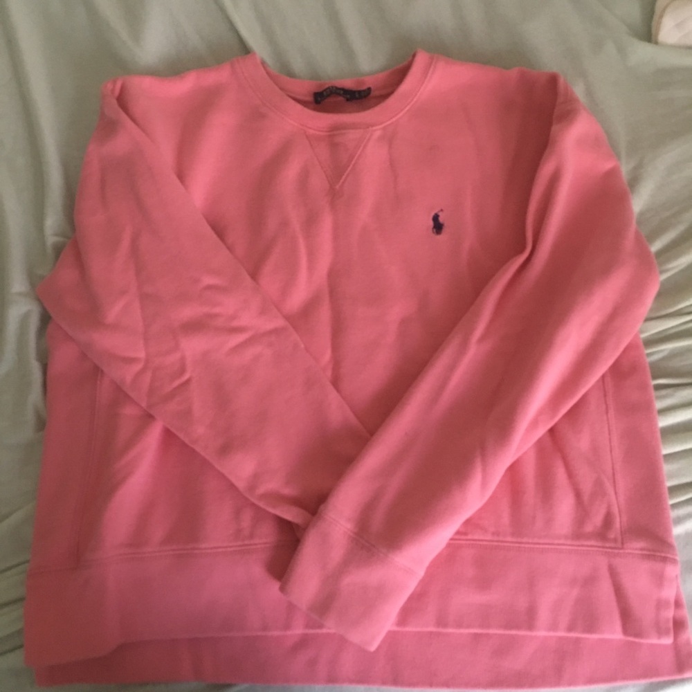 polo pink womens sweater